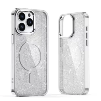 Glitter Case with MagSafe Samsung Galaxy A26 5G tok, fehér