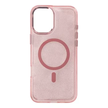   Glitter Case with MagSafe Samsung Galaxy A36 5G tok, rózsaszín