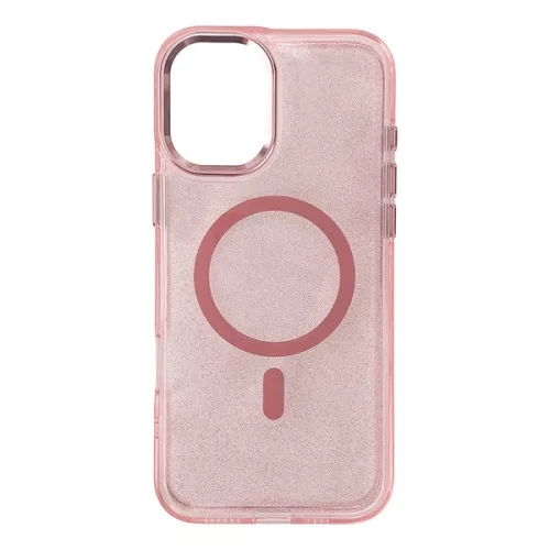 Glitter Case with MagSafe Samsung Galaxy A36 5G tok, rózsaszín
