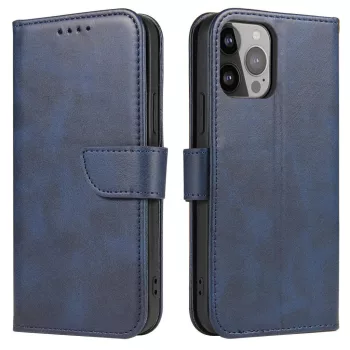 Magnet Case Flip iPhone 16e tok, kék