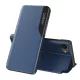 Eco Leather View Case elegant case flap and stand iPhone 16e tok, kék