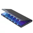 New Sleep Case iPhone 16e Flip Cover Stand tok, kék