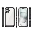Outer Space Case iPhone 16e Flexible Frame Cover tok, fekete