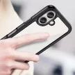 Outer Space Case iPhone 16e Flexible Frame Cover tok, fekete