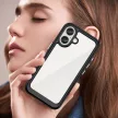 Outer Space Case iPhone 16e Flexible Frame Cover tok, fekete