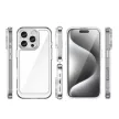 Outer Space Case iPhone 16e Flexible Frame Cover tok, átlátszó