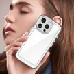 Outer Space Case iPhone 16e Flexible Frame Cover tok, átlátszó