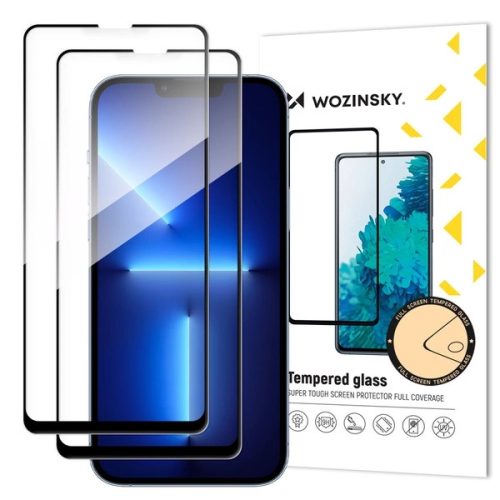 Wozinsky Full Glue Tempered Glass Xiaomi Redmi Note 14 5G / Note 14 4G, 2-pack edzett üvegfólia
