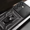 Hybrid Armor Camshield Case Sasung Galaxy S26 Plus tok, fekete