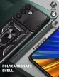 Hybrid Armor Camshield Case Sasung Galaxy S26 Plus tok, fekete