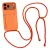 SiliconeCard Pocket Crossbody Strap iPhone 17 Pro / 18 Pro tok, narancssárga