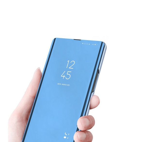 Clear View Case cover Xiaomi Mi 10/Mi 10 Pro oldalra nyíló tok, kék
