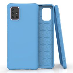   Soft Color Flexible Case Samsung Galaxy A71 ütésálló hátlap, tok, kék