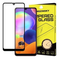   Wozinsky Glass Screen 5D Full Glue Samsung Galaxy A31 teljes kijelzős edzett üvegfólia, 9H, tokbarát, fekete