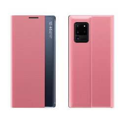   New Sleep Case Samsung Galaxy Note 20 Ultra oldalra nyíló tok, rózsaszín
