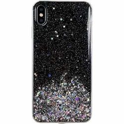   Wozinsky Star Glitter Shining iPhone 12 Mini hátlap, tok, fekete