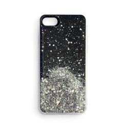   Wozinsky Star Glitter Shining iPhone 12/12 Pro hátlap, tok, fekete