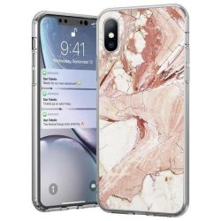   Wozinsky Marble TPU case iPhone 12 Mini hátlap, tok, rózsaszín