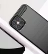 Carbon Case Flexible iPhone 12 Pro Max hátlap, tok, fekete