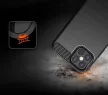 Carbon Case Flexible iPhone 12 Pro Max hátlap, tok, fekete
