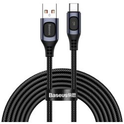   Baseus CATSS-B0G USB/USB-C adat- és töltőkábel, gyorstöltés, 5A, 2m, szürke