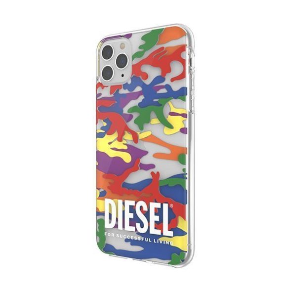 Diesel Clear Case Pride Camo iPhone 12 Pro Max tok, hátlap, színes