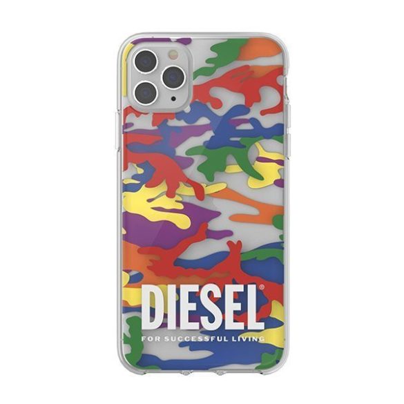 Diesel Clear Case Pride Camo iPhone 12 Pro Max tok, hátlap, színes