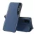 Eco Leather View Case Samsung Galaxy S20 Ultra oldalra nyíló tok, sötétkék