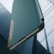 Eco Leather View Case Huawei P40 Lite oldalra nyíló tok, narancssárga