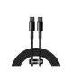 Baseus CATWJ-A01 USB-C/USB-C adat- és töltőkábel, gyorstöltés, 5A, 2m, fekete