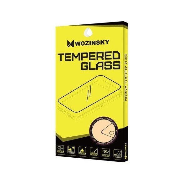 Wozinsky Huawei P Smart (2021)/Y7A/Honor 10X Lite 5D Full Glue teljes kijelzős edzett üvegfólia (tempered glass) 9H keménységű, tokbarát, fekete