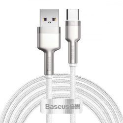   Baseus Cafule CATJK-B02 USB/USB-C adat- és töltőkábel, gyorstöltés, 4A, 2m, fehér