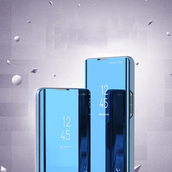 Clear View Case cover Huawei P Smart (2021)/Y7A oldalra nyíló tok, kék