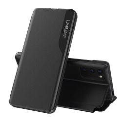   Eco Leather View Case Xiaomi Redmi 9T/Poco M3 oldalra nyíló tok fekete