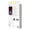 Baseus 2db iPhone 12/12 Pro 0.3mm, 3D Full screen Anti Spy Tempered Glass, teljes kijelzős üvegfólia, fekete