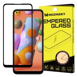   Wozinsky Samsung Galaxy A11/M11 5D Full Glue teljes kijelzős edzett üvegfólia (tempered glass) 9H keménységű, tokbarát, fekete