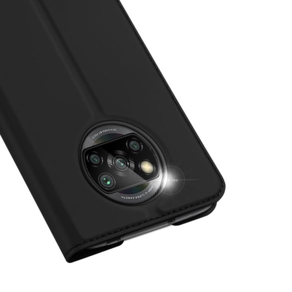 Dux Ducis Skin Pro Xiaomi Redmi 9T/Poco M3 oldalra nyíló tok, fekete