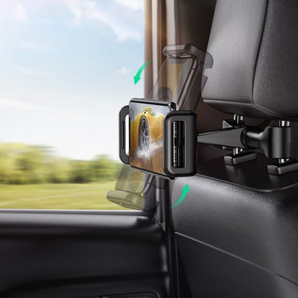 Ugreen Backseat Car Mount univerzális autós telefon és tablet tartó fejtámlára, fekete