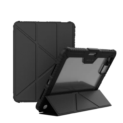Nillkin Bumper Pro Protective Stand Case iPad Pro 13 (2024) több szögben kitámasztható ütésálló tok, fekete
