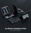 Nillkin Bumper Combo Keyboard Case iPad Pro 11 (2024) tok, háttérvilágításos változat, fekete