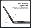 Nillkin Bumper Combo Keyboard Case iPad Pro 13 (2024) tok, háttérvilágításos változat, fekete