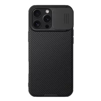   Nillkin CamShield Pro Case iPhone 16 Pro Max with camera cover - tok, fekete