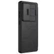 Nillkin Qin Pro Case Samsung Galaxy S25 Ultra Flip and Camera Cover tok, fekete