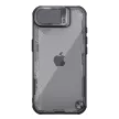 Nillkin Iceblade Prop Case Lens Cover and Stand iPhone 16e tok, fekete