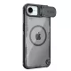 Nillkin Iceblade Prop Magnetic Case Lens Cover and Stand iPhone 16e tok, fekete