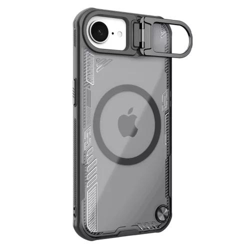 Nillkin Iceblade Prop Magnetic Case Stand iPhone 16e tok, fekete