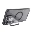 Nillkin Iceblade Prop Magnetic Case with Camera Cover and Stand MagSafe Samsung Galaxy S26 Ultra tok, átlátszó-fekete