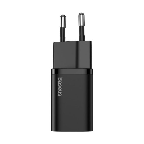 Baseus Super CCSUP-B01 USB-C hálózati töltő adapter, 20W, PD, gyorstöltő, fekete