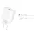 XO hálózati töltő CE02D QC 3.0 18W 1x USB, fehér + microUSB kábel