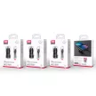 XO autós töltő CC48 2x USB 2,4A, fekete + USB-C kábel